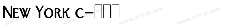 New York c字体转换